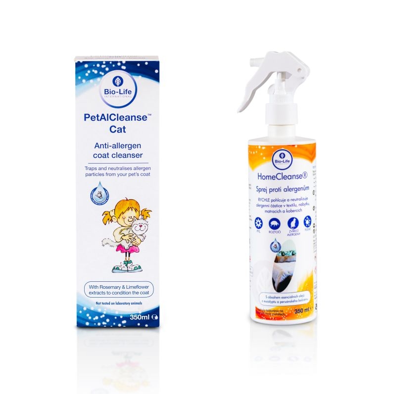 Balíček přípravků při alergii na kočky 2 - Petal Cleanse/C a Home Cleanse