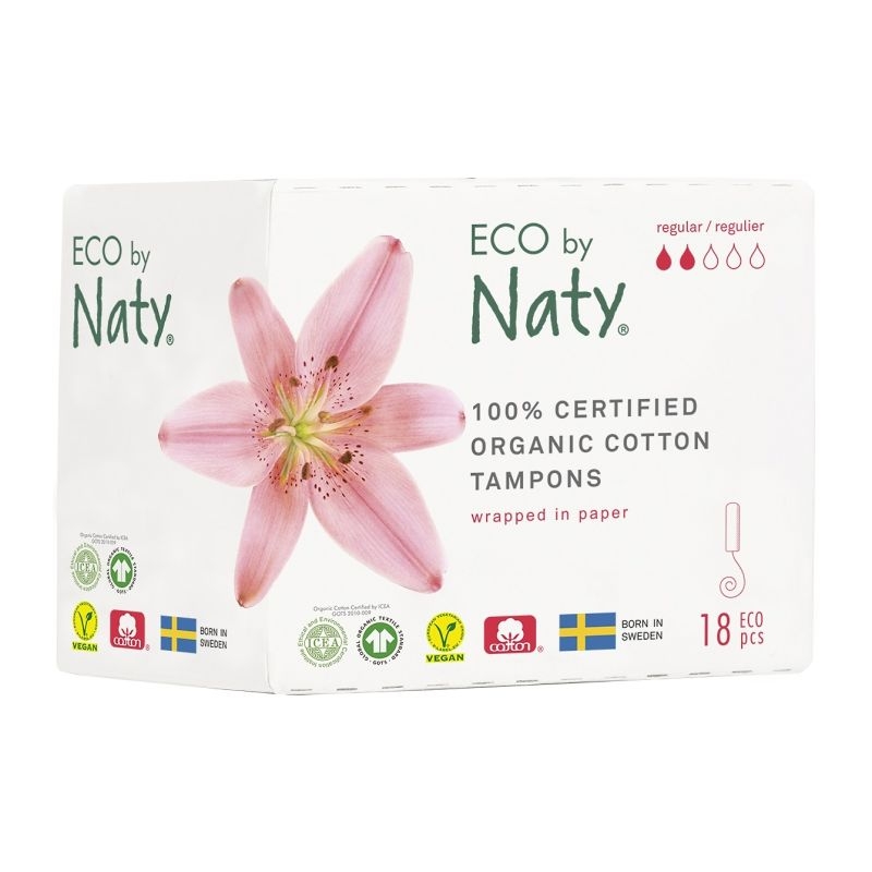 Dámské tampóny Eco by Naty Regular 18 ks