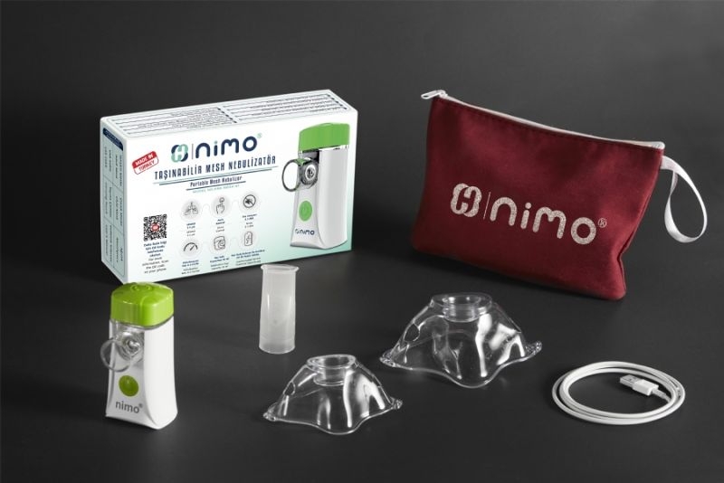 Prenosný inhalátor Nimo HNK-MESH-01 obsah balenia
