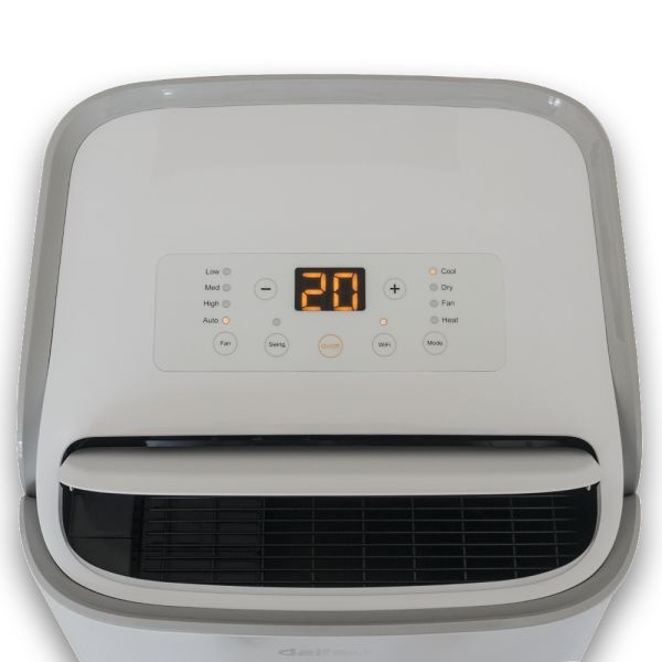 Mobilní klimatizace s topením DAITSU APD 12 HX Premium Wi-Fi - displej