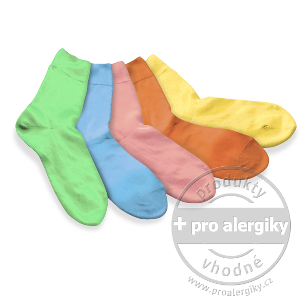 Bavlněné ponožky dívčí (ilustrační foto – dodané barvy se mohou mírně lišit)