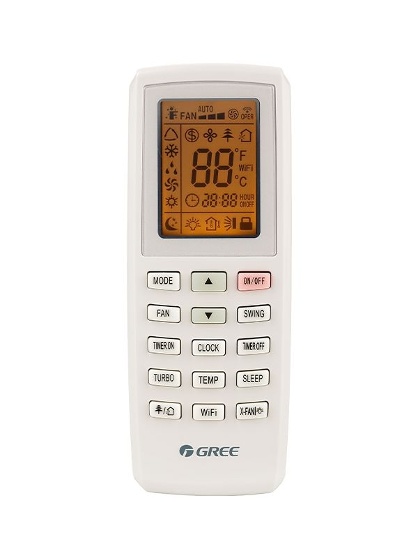Mobilní klimatizace GREE GPC12AN-K5NNA1A MONA - dálkový ovladač