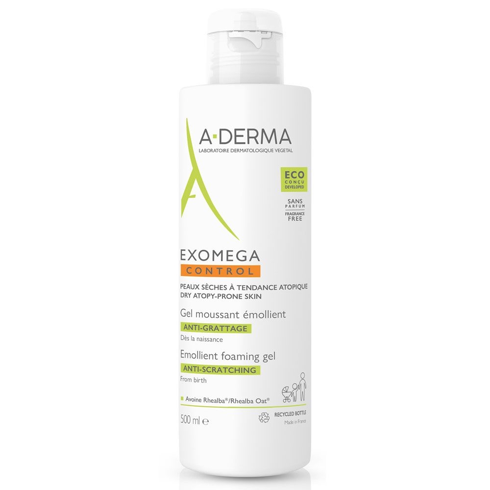 Aderma-exomega-control-gel-moussant-emollient-500ml