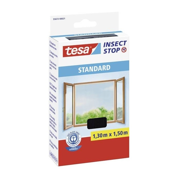 Síť proti hmyzu do oken Tesa Insect Stop STANDARD antracit