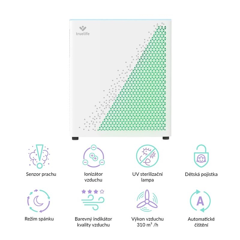 Čistička vzduchu TrueLife AIR Purifier P7 WiFi – vlastnosti