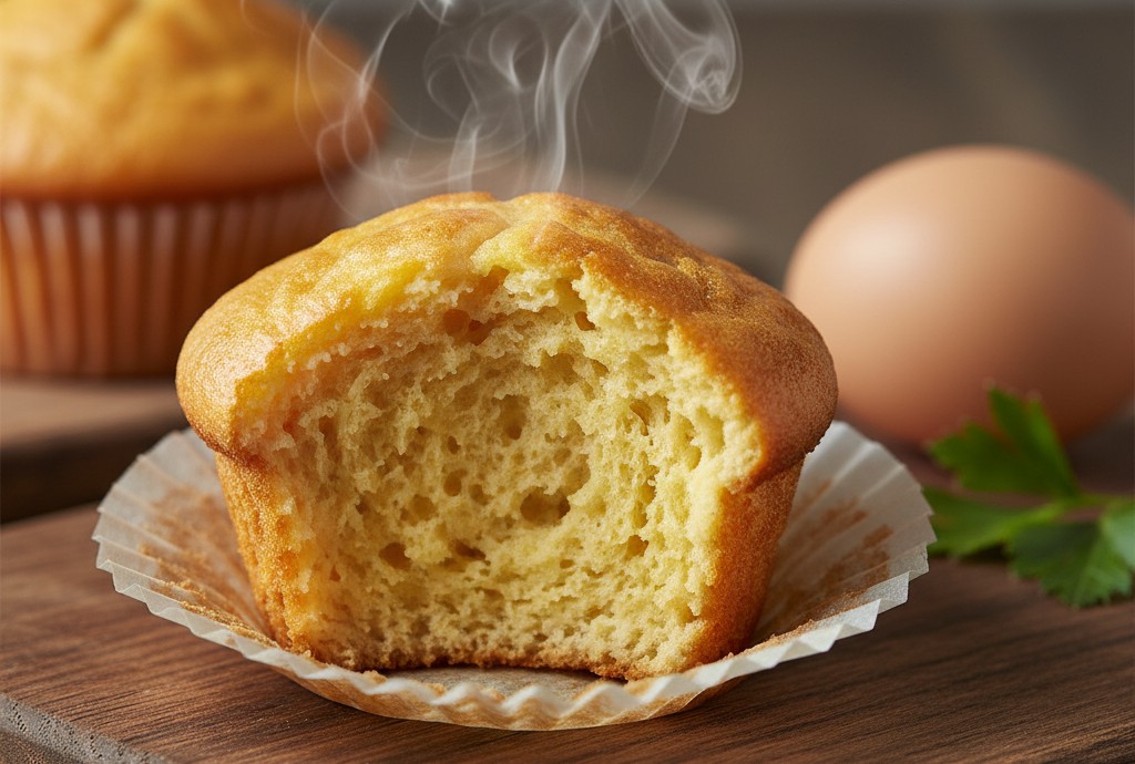Vaječný muffin na reze
