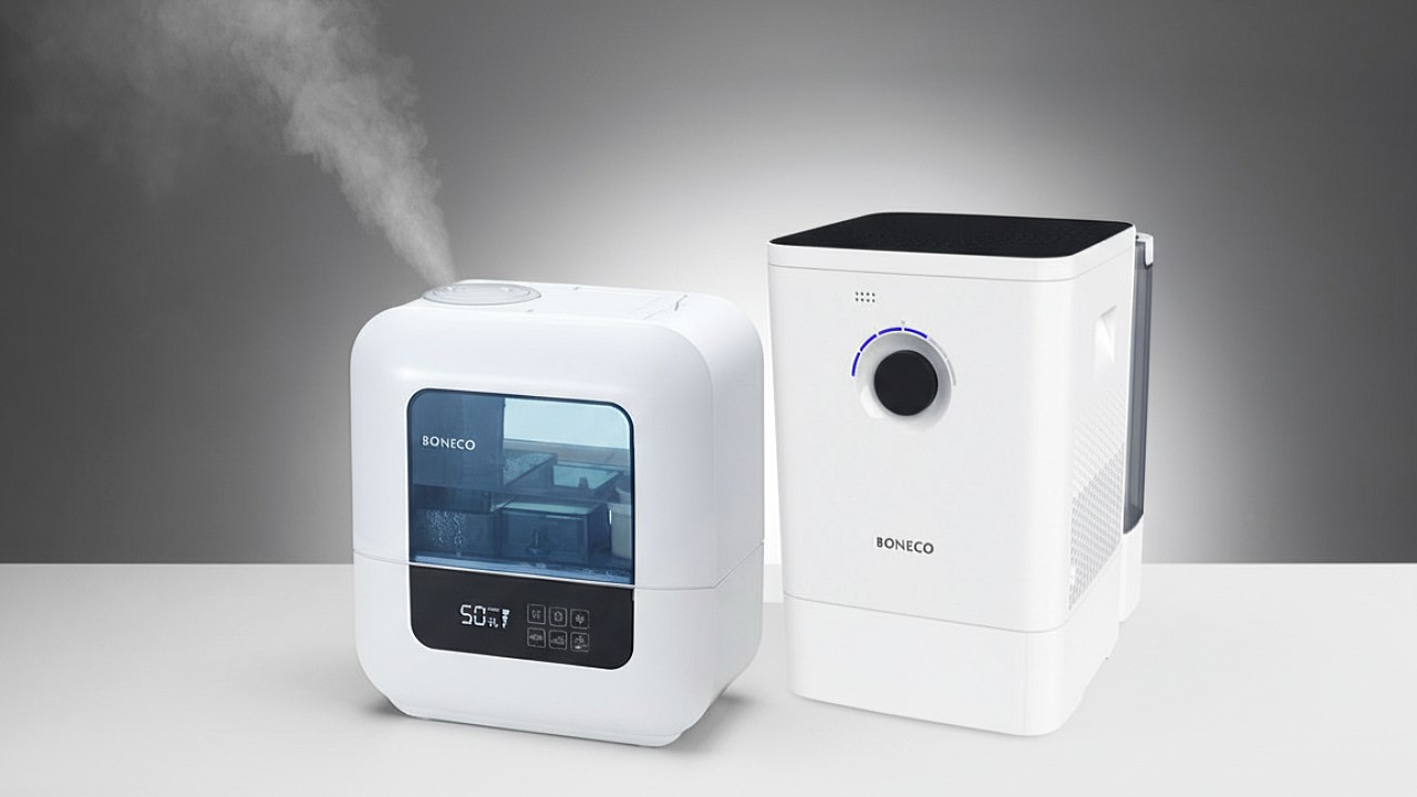 Ultrazvukový a studený zvlhčovač vedľa seba