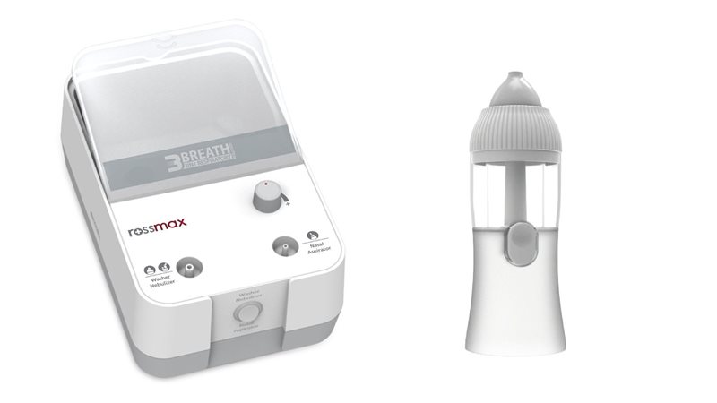 Inhalátor s nosovou umývačkou Rossmax NB1000