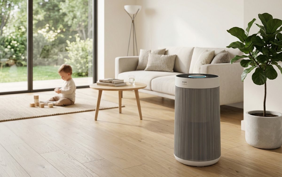 Čistička vzduchu Winix T800 v obývacej izbe