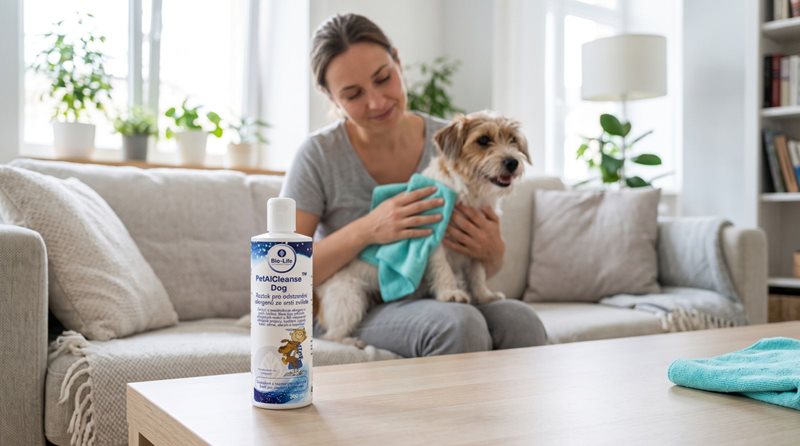 Pomocou prípravkov Petal Cleanse odstránite alergény priamo zo zvieraťa