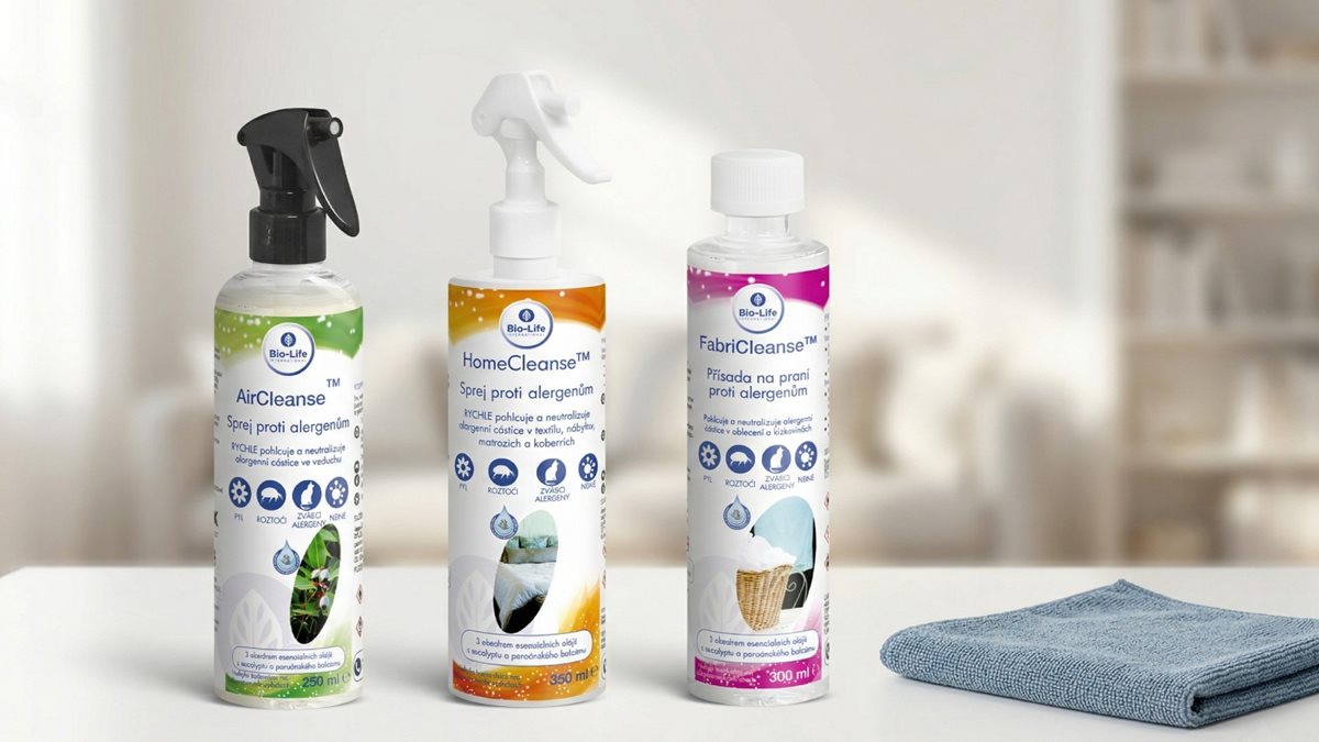 Odstraňovače alergénov Bio-Life na upratovanie