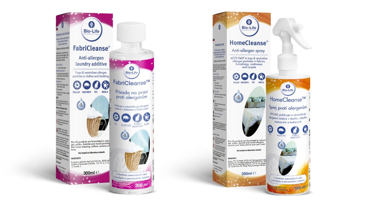 Odstraňovače alergénov Bio-Life – HomeCleanse a FabriCleanse